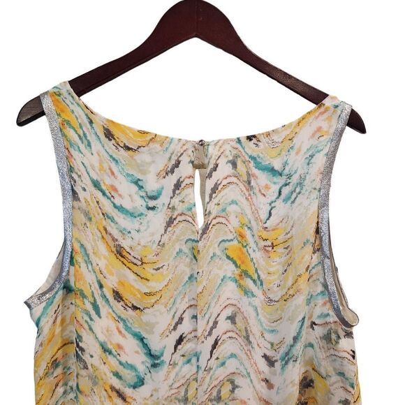 Jennifer Lopez Multicolor Sleveless Blouse Top 1X Women's - Picture 3 of 6